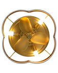13" Golden Flush Mount Ceiling Fan