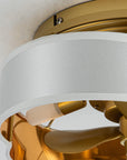 13" Golden Flush Mount Ceiling Fan