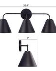 Modern Loft Lantern 3-Light Vanity Light