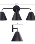 Modern Loft Lantern 3-Light Vanity Light - IPLUS Lighting