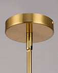 Maren 6-Light Adjustable-Angle Brushed Brass Chandelier with Tiered Linen Shades
