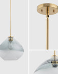 Pheobe Modern Handblown Glass 1-Light Pendant Light - IPLUS Lighting
