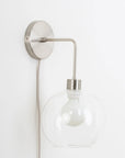 Plug-In Bend Solo 8in Globe Sconce