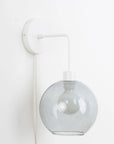 Plug-In Bend Solo 8in Globe Sconce