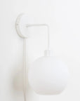 Plug-In Bend Solo 8in Globe Sconce