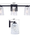 Dimmable Radiance Modern 3-Light Vanity Light - IPLUS Lighting