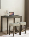 Traditional 3-Piece Breakfast Dining Set for Small Spaces