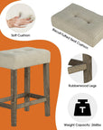 Traditional 3-Piece Breakfast Dining Set for Small Spaces