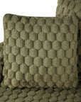 54" Upholstered Chaise Lounge Chair with Built-In Cup Holders