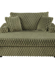 54" Upholstered Chaise Lounge Chair with Built-In Cup Holders