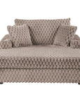 54" Upholstered Chaise Lounge Chair with Built-In Cup Holders