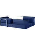 79" Modern Corduroy Sofa Bed with Supportive Lumbar Pillow