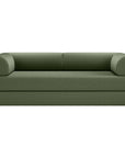 79" Modern Corduroy Sofa Bed with Supportive Lumbar Pillow