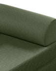 79" Modern Corduroy Sofa Bed with Supportive Lumbar Pillow
