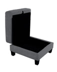 3-Piece Sofa Set with USB Ports Storage Ottoman and Pillows