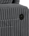 3-Piece Sofa Set with USB Ports Storage Ottoman and Pillows