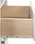Rustic 22" Nightstand with 2 Drawers and Open Storage Shelf