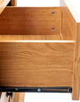 24" Transitional 3-Drawer Nightstand with Solid Wood Legs