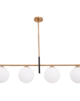 Linear Spark Modern Gold 4 Light Chandelier