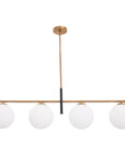 Linear Spark Modern Gold 4 Light Chandelier - IPLUS Lighting