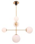 Dimmable Spark Modern Gold 5 Light Chandelier - IPLUS Lighting