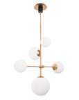 Dimmable Spark Modern Gold 5 Light Chandelier