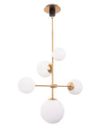 Dimmable Spark Modern Gold 5 Light Chandelier - IPLUS Lighting