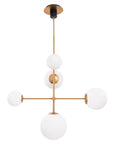Dimmable Spark Modern Gold 5 Light Chandelier - IPLUS Lighting