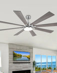 72" Elbe Modern Smart Ceiling Fan