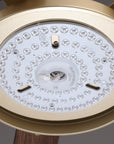 52" Auren Modern Brass Flush Mount LED Ceiling Fan with Reversible Blades