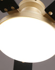 52" Auren Modern Brass Flush Mount LED Ceiling Fan with Reversible Blades