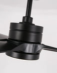 60" Hamptons Black Ceiling Fan