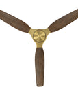 56" Arden Flush Mount Ceiling Fan and Solid Wood Blades