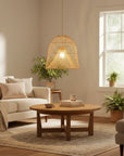 Santa Barbara Natural Rattan Pendant Light - IPLUS Lighting