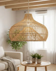 Oceania Cone Rattan Pendant Light - IPLUS Lighting