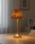 Boho Handmade Rattan Rechargeable Table Lamp