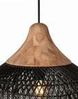 15.7 Inch Sepherina Modern Artisan-Crafted Rattan Pendant Light - IPLUS Lighting