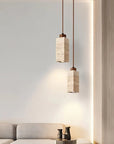 Aveno Modern Minimalist Travertine Pendant Light for Home and Dining