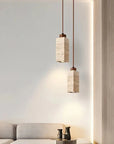 Aveno Modern Minimalist Travertine Pendant Light for Home and Dining - IPLUS Lighting