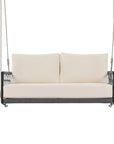 Marin 2-Seat Woven Rope Outdoor Swing Sofa with Cushions