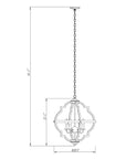Bennington 4-Light Brown Wood Chandelier - ParrotUncle