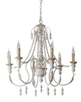 Billiter 6-Light Wood Gray Chandelier - ParrotUncle