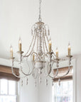 Billiter 6-Light Wood Gray Chandelier - ParrotUncle