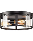 Modern Crystal 3-Light Flush Mount Ceiling Light - IPLUS Lighting