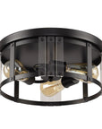 Modern Crystal 3-Light Flush Mount Ceiling Light - IPLUS Lighting