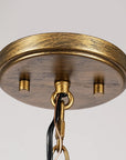 Maren 4-Light Antique Gold Drum Chandelier