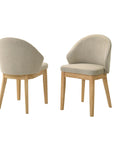 Sorelle 5-Piece Modern Oak Round Dining Set