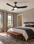 48" Avelor Modern LED Ceiling Fan with Solid Wood Blades