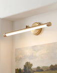 Perry 1-Light Vintage Brass LED Vanity Mirror Light