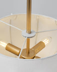 Serelle Modern Gold Pendant Light with Sculpted Shade
